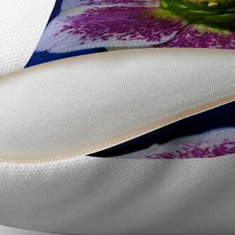 Alternate view of Hellebore Flower Head Throw Pillow