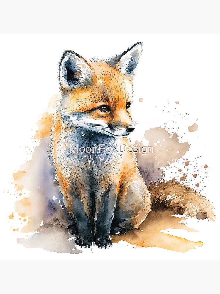 FOX renard roux et kit peinture de renard imprimé renard art réaliste  peinture animalière -  Canada