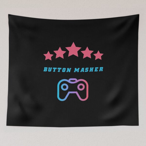 Item preview,   Gaming Slogans -5 Star Button Masher - Funny Gamer Novelty Designs designed and sold by ImagesDesigns.