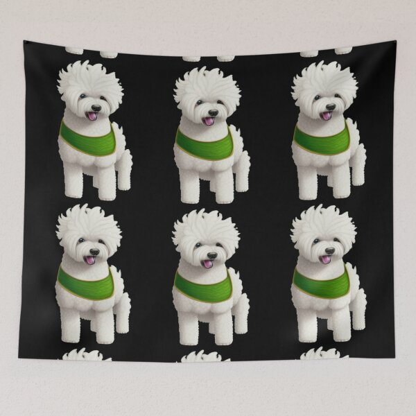 Item preview, Bichons Frise Dog Christmas Celebration 1 designed and sold by AnadAA.