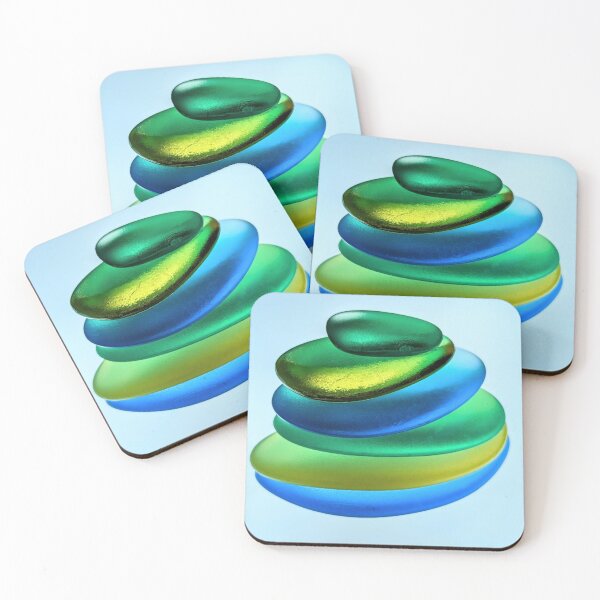 Item preview, Glass Stone Beach designed and sold by CrushArtColor.