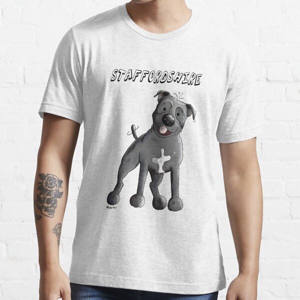 Item preview, Cute Staffordshire Bull Terrier Cartoon designed and sold by modartis.