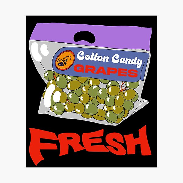 Item preview, "Fresh" Cotton Candy Grapes designed and sold by Motel Gemini.