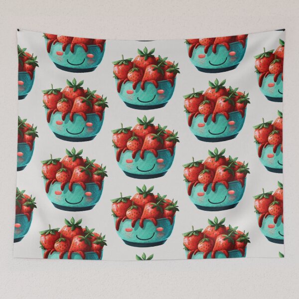 Item preview, Smiling Strawberries  designed and sold by Lilieae.
