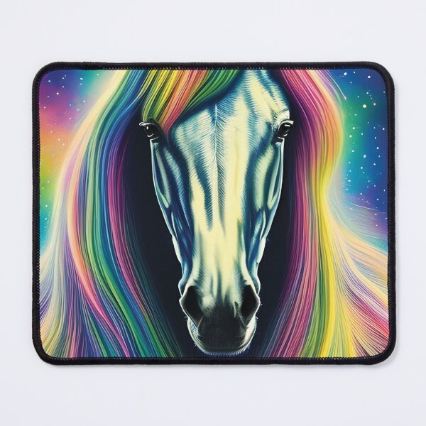 Item preview, Mystical Rainbow Horse | Colorful Horse Art | Horse Decor Artwork | Space Aesthetic designed and sold by MysticMyras.