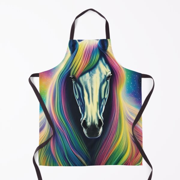 Item preview, Mystical Rainbow Horse | Colorful Horse Art | Horse Decor Artwork | Space Aesthetic designed and sold by MysticMyras.