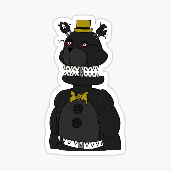 FNAF Nightmare Fredbear Fanart Sticker for Sale by tayatarantula