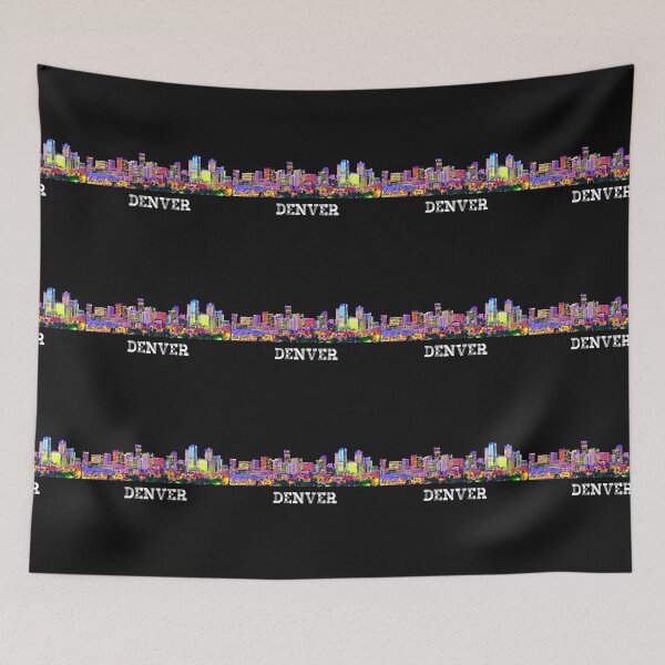 Item preview, Denver Colorado Skyline Pattern designed and sold by Dude  Stuff.