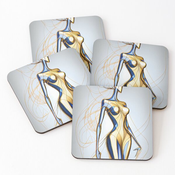 Item preview, Elegant Entwined: Abstract Female Form designed and sold by Colourpixels.