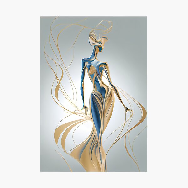 Item preview, Sensual Symphony: Abstract Female Form designed and sold by Colourpixels.