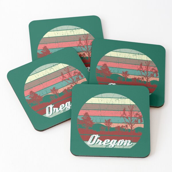 Item preview, Retro Color Distressed Design Oregon Travel Camping   designed and sold by BLACKSMOKECOL.