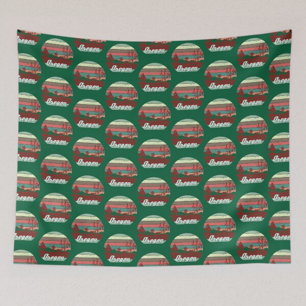 Item preview, Retro Color Distressed Design Oregon Travel Camping   designed and sold by BLACKSMOKECOL.