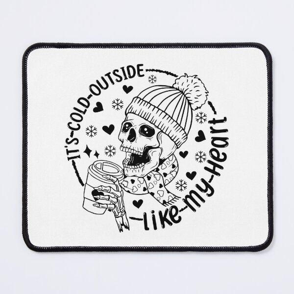 Item preview, Freezing Season It's Cold Outside Like my Heart Sublimation, Christmas Valentines Skeleton skellie heart funny v day designed and sold by Rabb-studio.