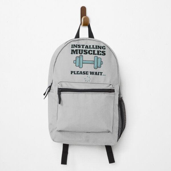 Item preview, INSTALLING MUSCLES PLEASE WAIT,FUNNY FITNESS designed and sold by hijasminflower.