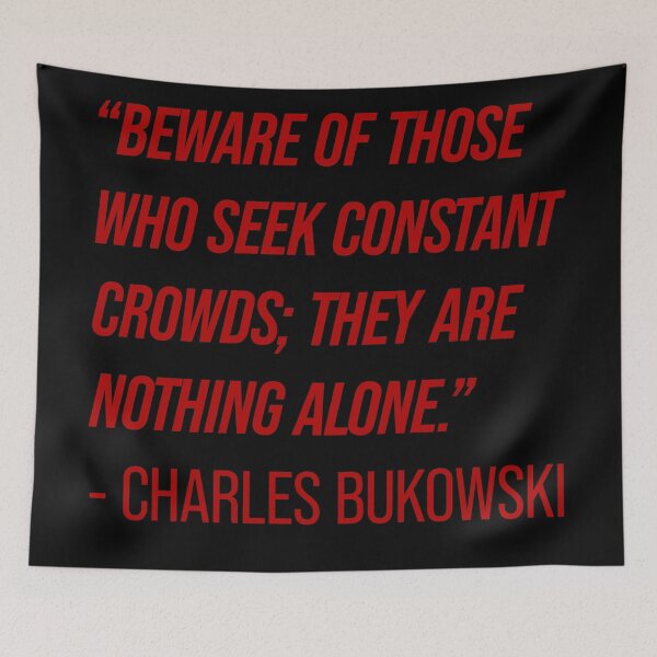 Item preview, Charles Bukowski Quote designed and sold by Texterns.