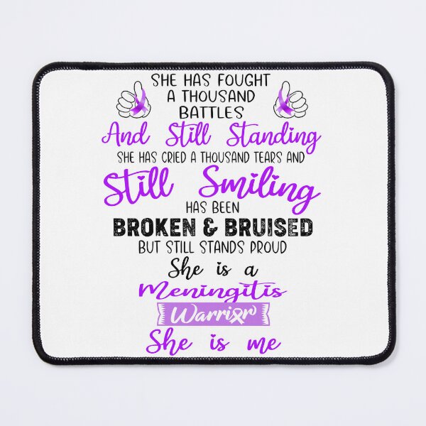 Item preview, Meningitis Warrior SHE IS ME - Support Meningitis Fighter Gifts designed and sold by Berriosly.