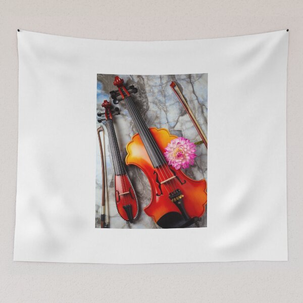 Item preview, Baroque And pocket Violin With pink Dahlia designed and sold by Garry Gay.