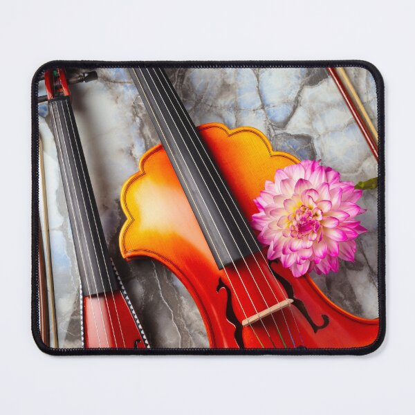 Item preview, Baroque And pocket Violin With pink Dahlia designed and sold by Garry Gay.