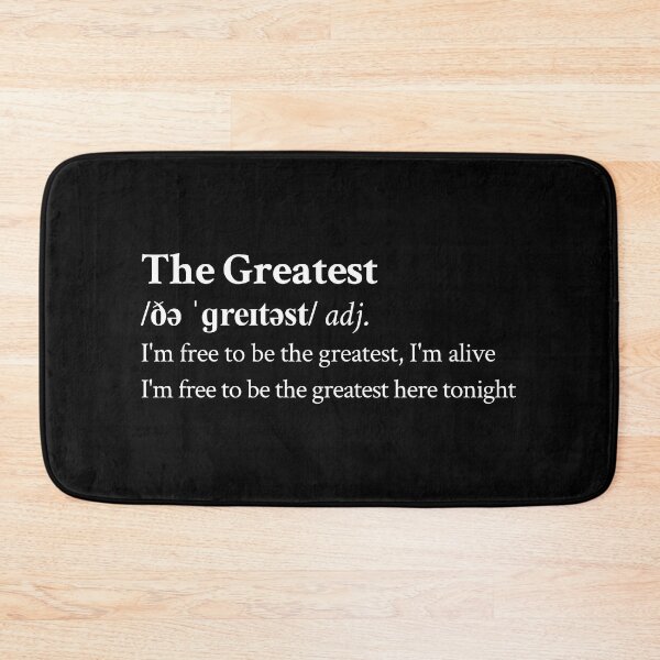Item preview, The Greatest by Sia designed and sold by StickTheSong.