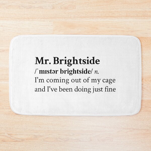 Item preview, Mr. Brightside by The Killers designed and sold by StickTheSong.