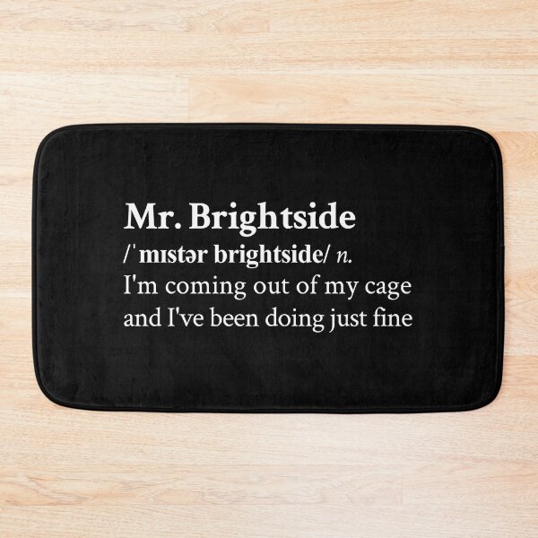 Item preview, Mr. Brightside by The Killers Black designed and sold by StickTheSong.
