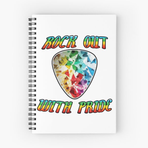 Item preview, Rock Out With Pride LGBTQ+ Guitar Pick Design designed and sold by SilverAndGolden.