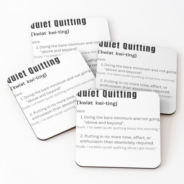 Item preview, Quiet Quitting Define designed and sold by ShirtsSoGood.