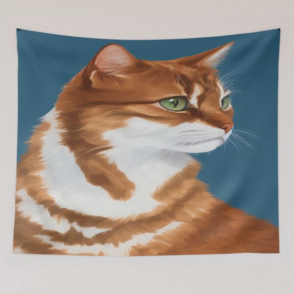 Item preview, 60s Style Portrait of an Orange Cat designed and sold by emmtayloor.