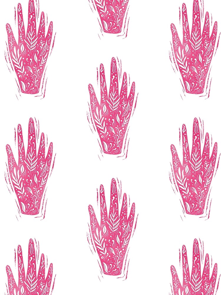 Decorative pink hand by mirunasfia
