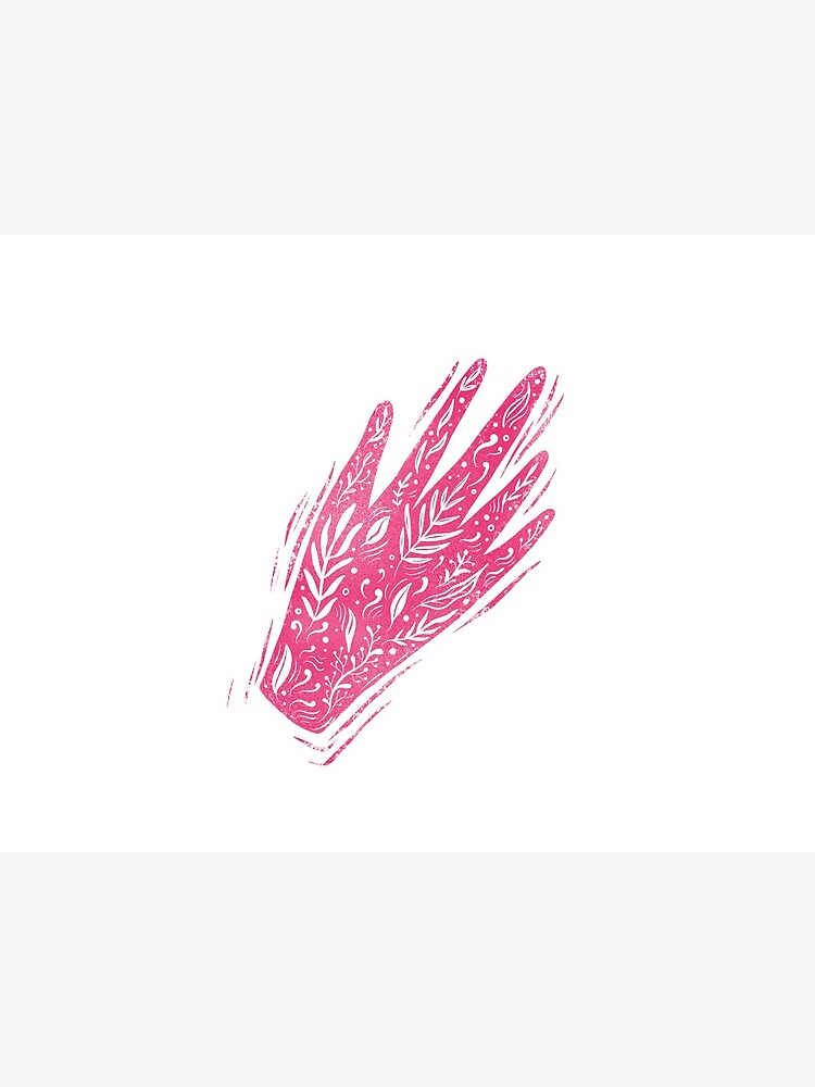 Decorative pink hand by mirunasfia