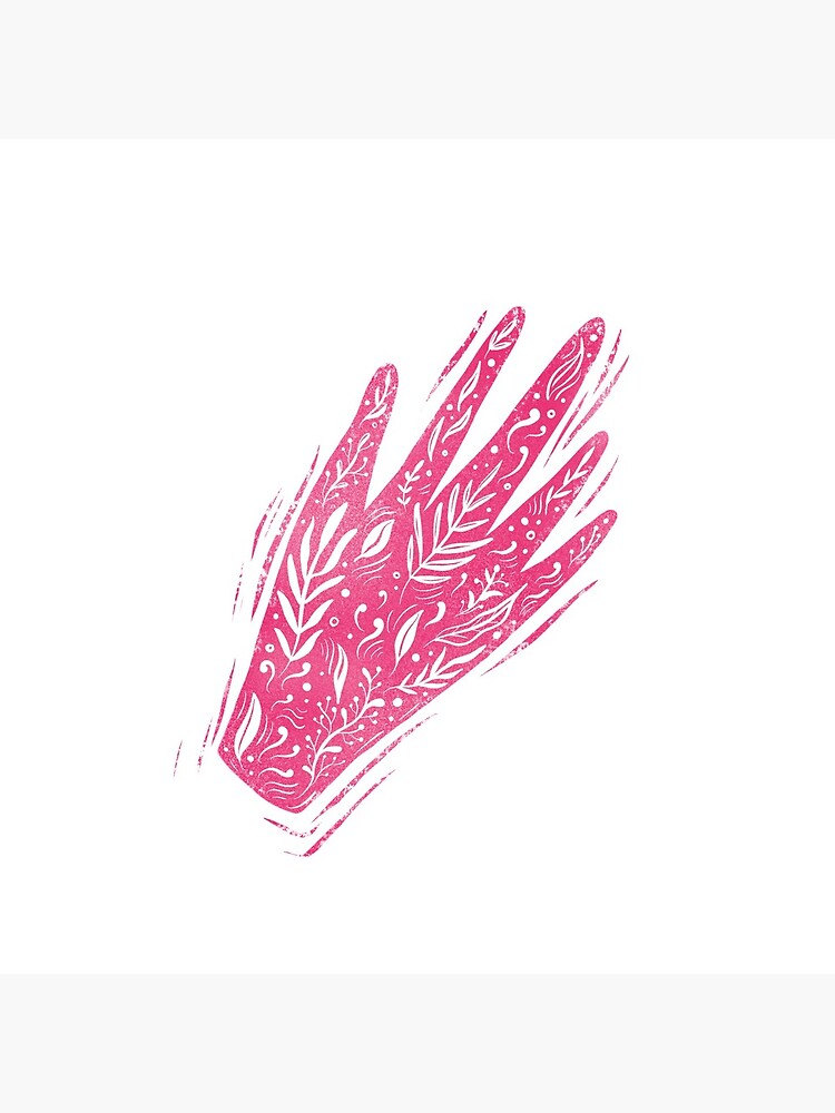 Decorative pink hand by mirunasfia