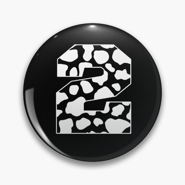 Item preview, Number 2 Black and white cow pattern Cow spots designed and sold by FarmsteadAcers.