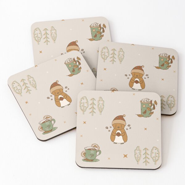 Item preview, Penguin, trees, mugs pattern designed and sold by picroom.
