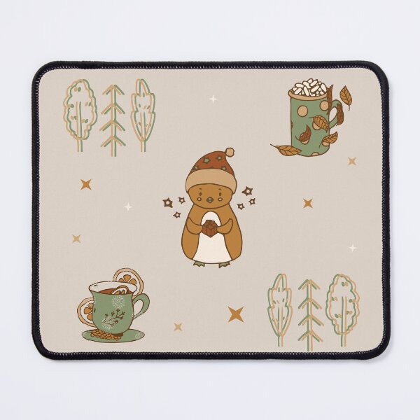 Item preview, Penguin, trees, mugs pattern designed and sold by picroom.