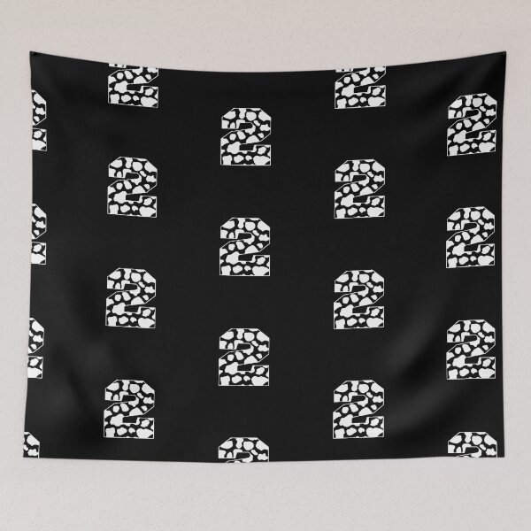 Item preview, Number 2 Black and white cow pattern Cow spots designed and sold by FarmsteadAcers.