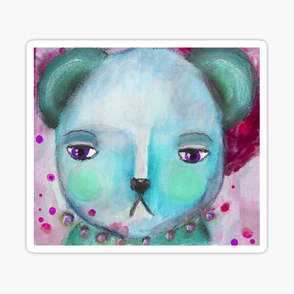Teddy in Blue Sticker