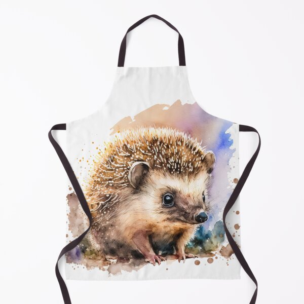 Artikelvorschau, Aquarell Niedlicher Baby-Igel, buntes Igel-Ferkel entworfen und verkauft von MoonFoxDesign.