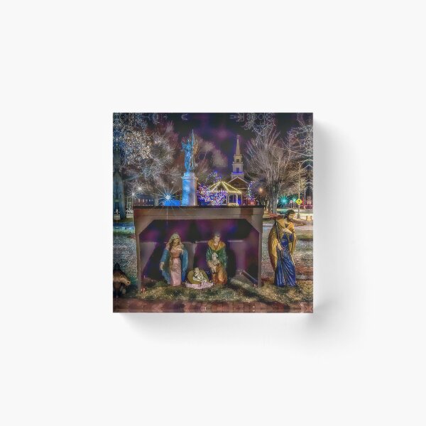 Item preview, Fitchburg MA Christmas scene designed and sold by Larry Richardson.