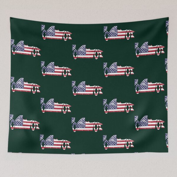 Item preview, Indianapolis 500 Indiana State Flag Racecar   designed and sold by lolantheroxana.