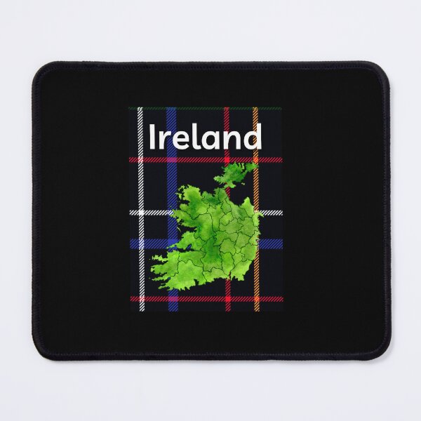 Item preview, Ireland Map Checkered Pattern Background designed and sold by IrishPOD.