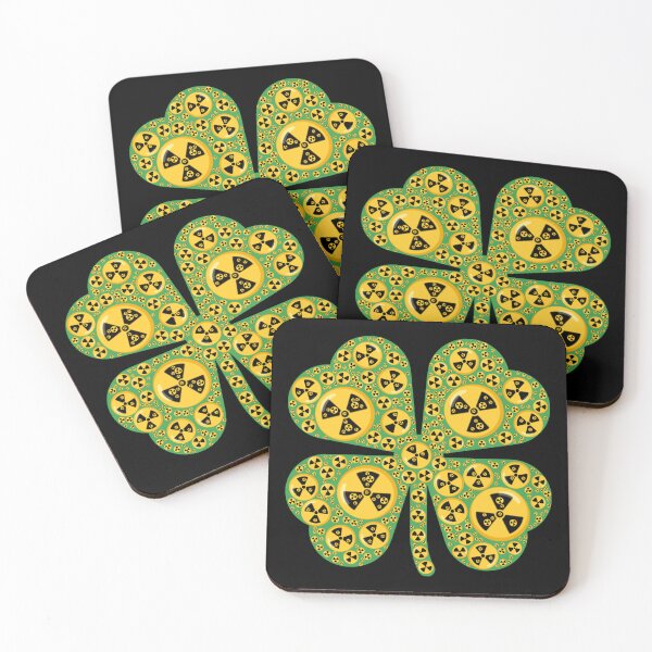 Item preview, Radiology radioactive st patricks day four leaf clover designed and sold by Designs24U.