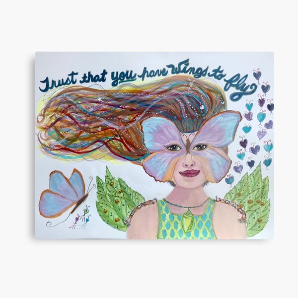 Wings to Fly Metal Print