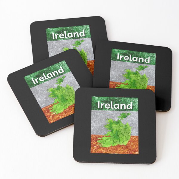 Item preview, Ireland Map Flag Grunge designed and sold by IrishPOD.