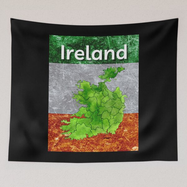 Item preview, Ireland Map Flag Grunge designed and sold by IrishPOD.