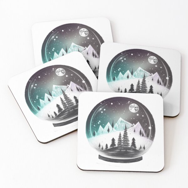 Item preview, Snowy Mountain Snow Globe designed and sold by KatesCreates ..