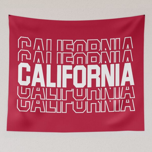 Item preview, Copy of California State Repeated Text, Red designed and sold by sweetbelle.
