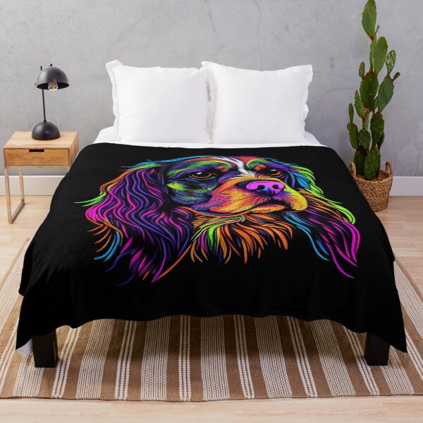 Item preview, Cavalier King Charles Spaniel Dog Colorful Paint Splash designed and sold by rafaeltto.