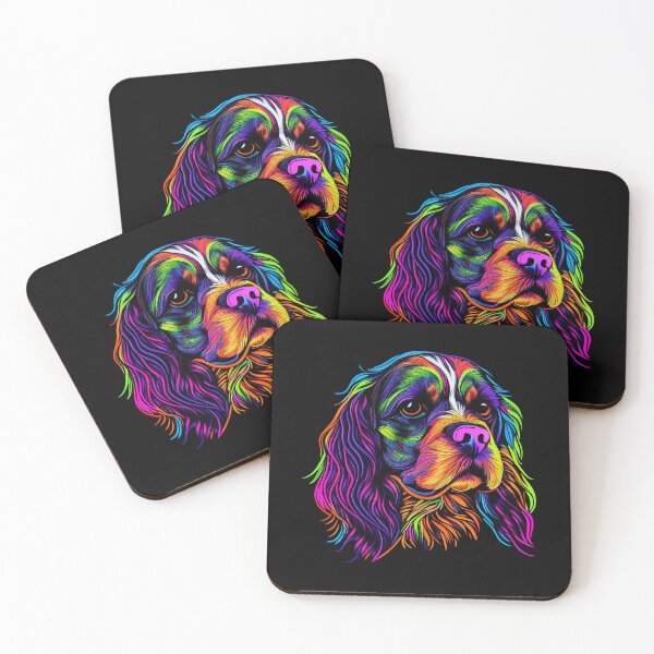 Item preview, Cavalier King Charles Spaniel Dog Colorful Paint Splash designed and sold by rafaeltto.