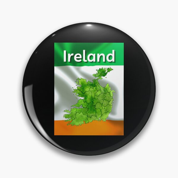 Artikelvorschau, Irland-Kartenflagge entworfen und verkauft von IrishPOD.