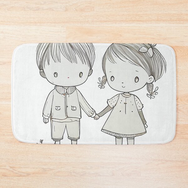 Item preview, a boy and a girl in love vday designed and sold by artfullyprompt.